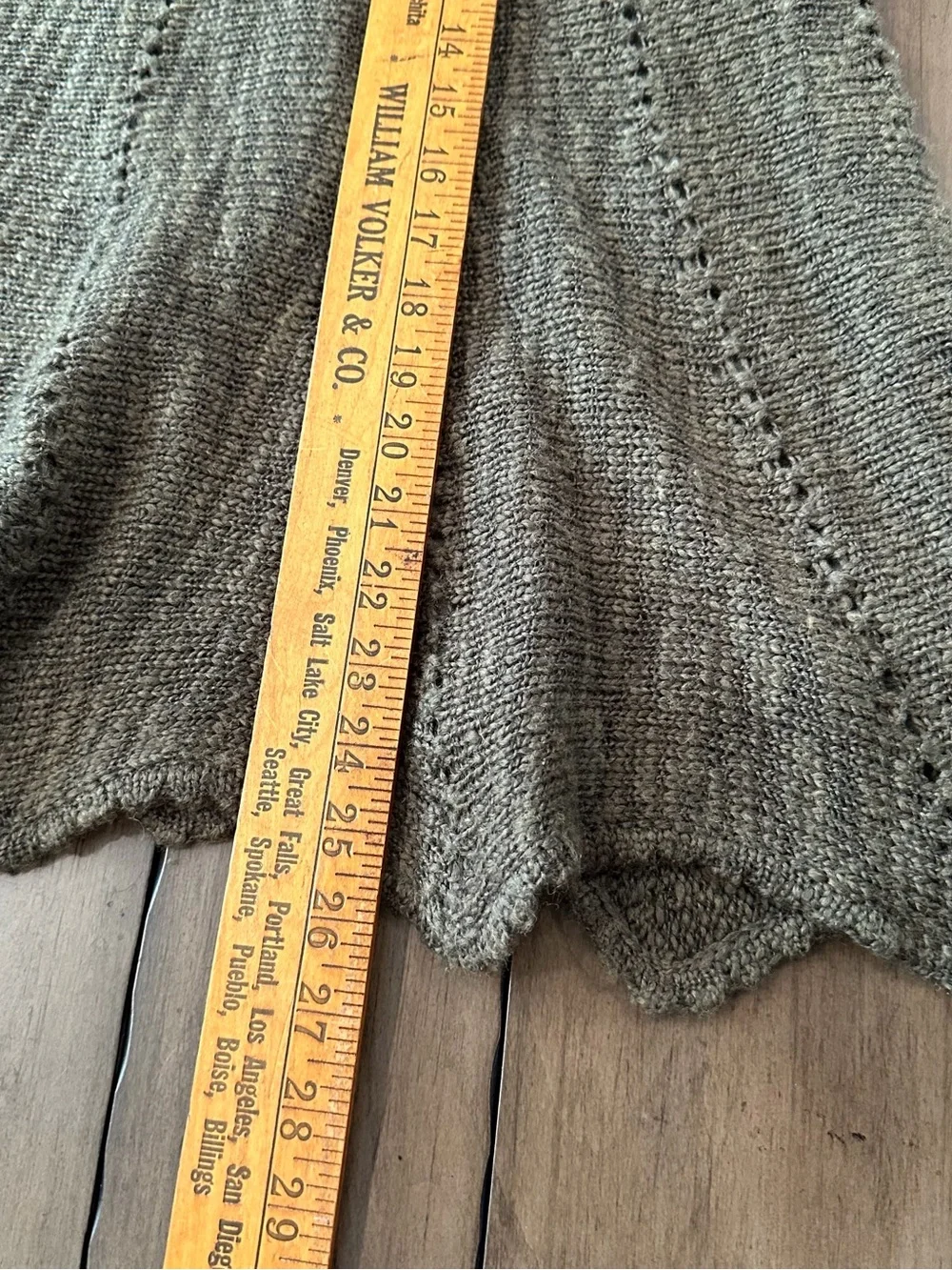 Free People Knit Flared Midi Sweater Skirt in Olive Green #J51